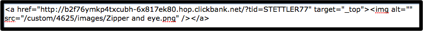 HTML code for ClickBAnk banner ads